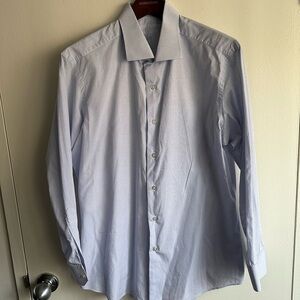 David August Bespoke Blue Dress Shirt